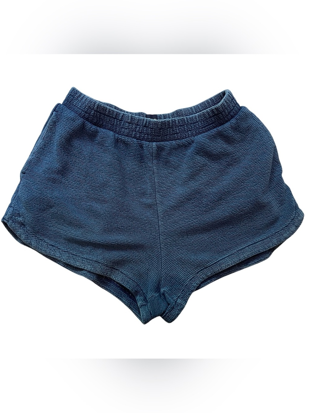 Gap Indigo Ribbed Lounge Shorts - Small - Picture 1 of 5
